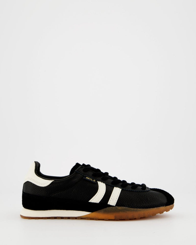 Mile Black Leather