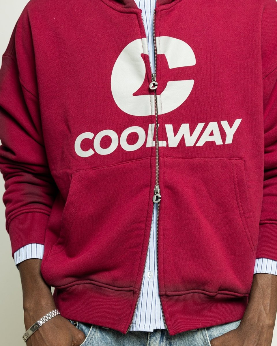 Break Wine Zipper Hoodie