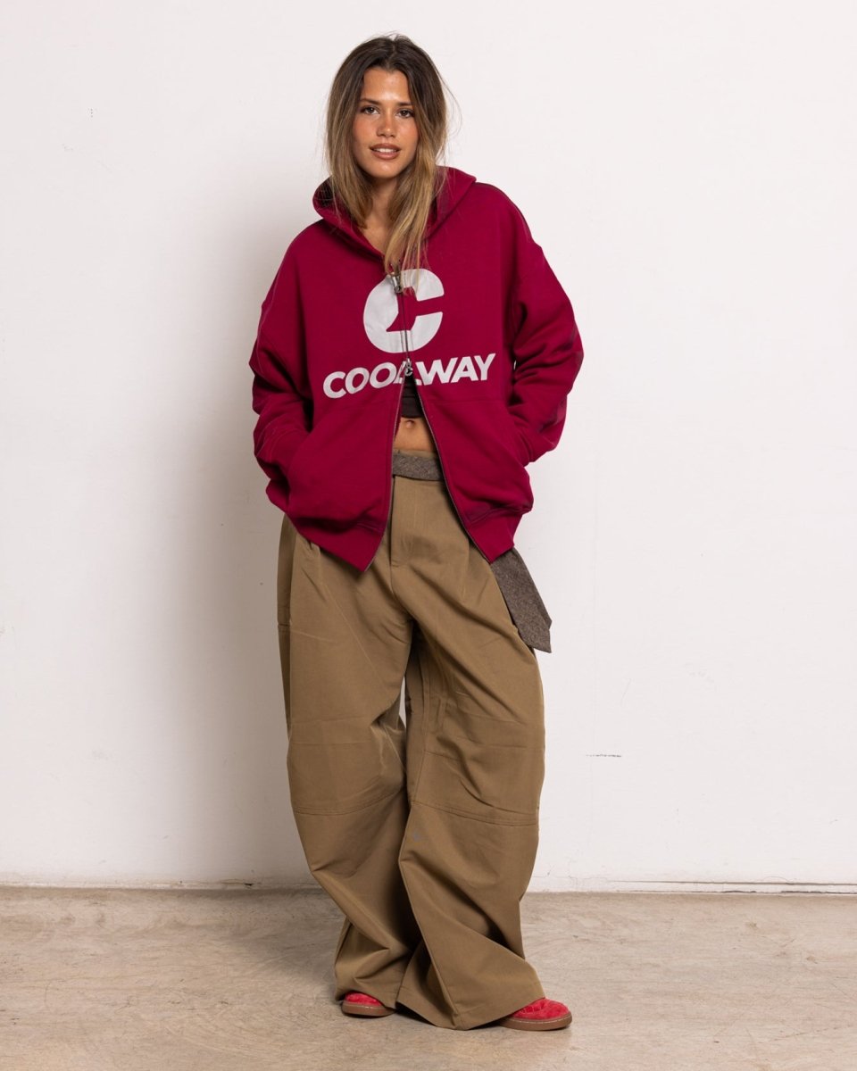 Break Wine Zipper Hoodie