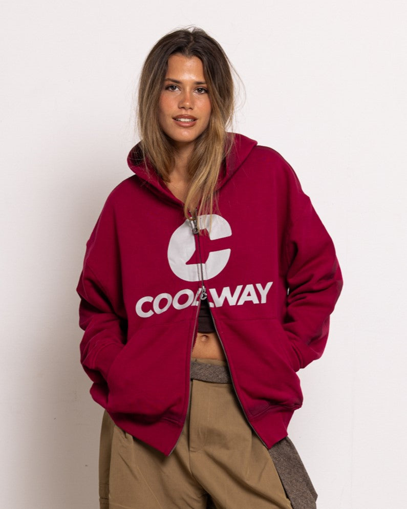 Break Wine Zipper Hoodie