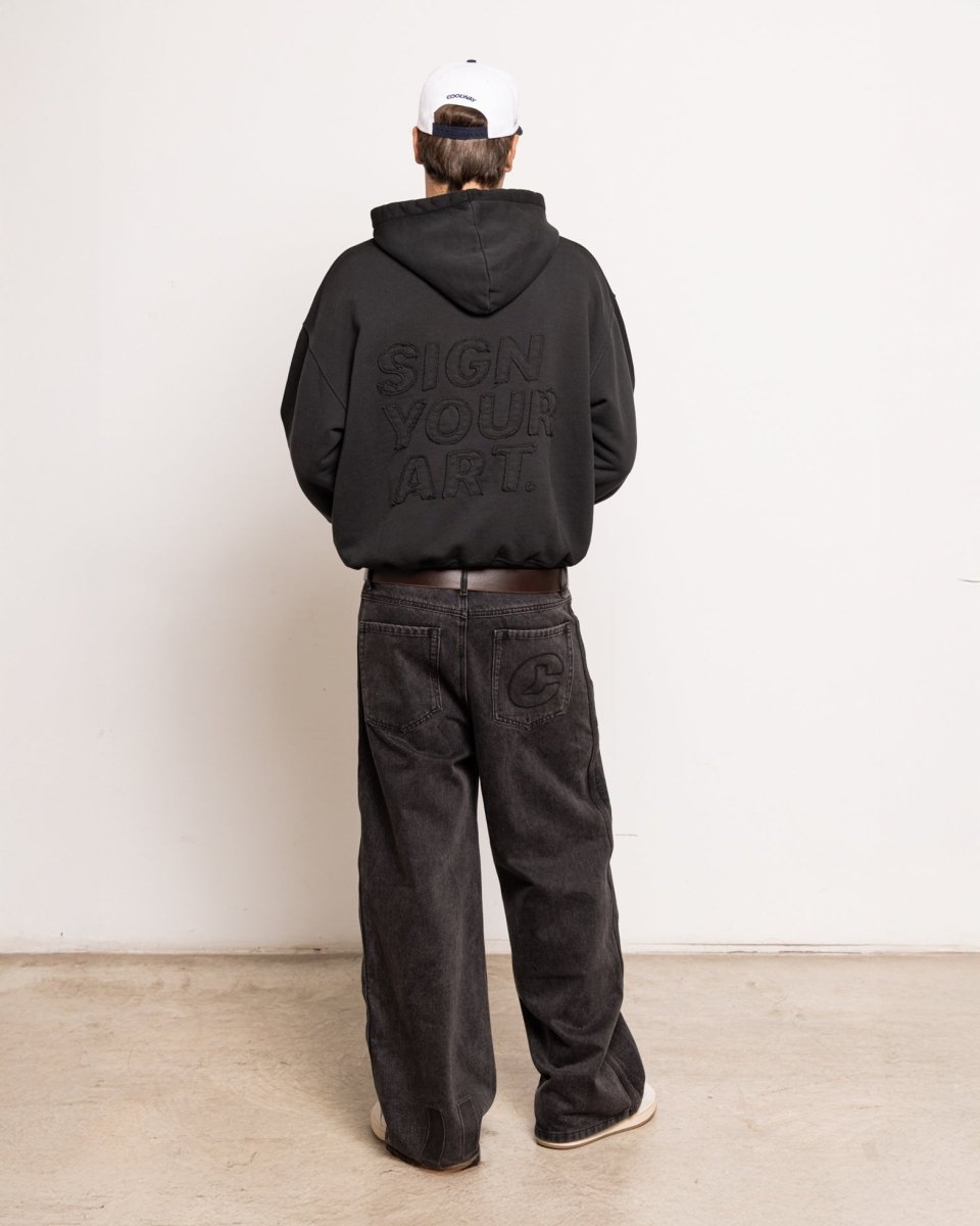 Washed Black Hoodie