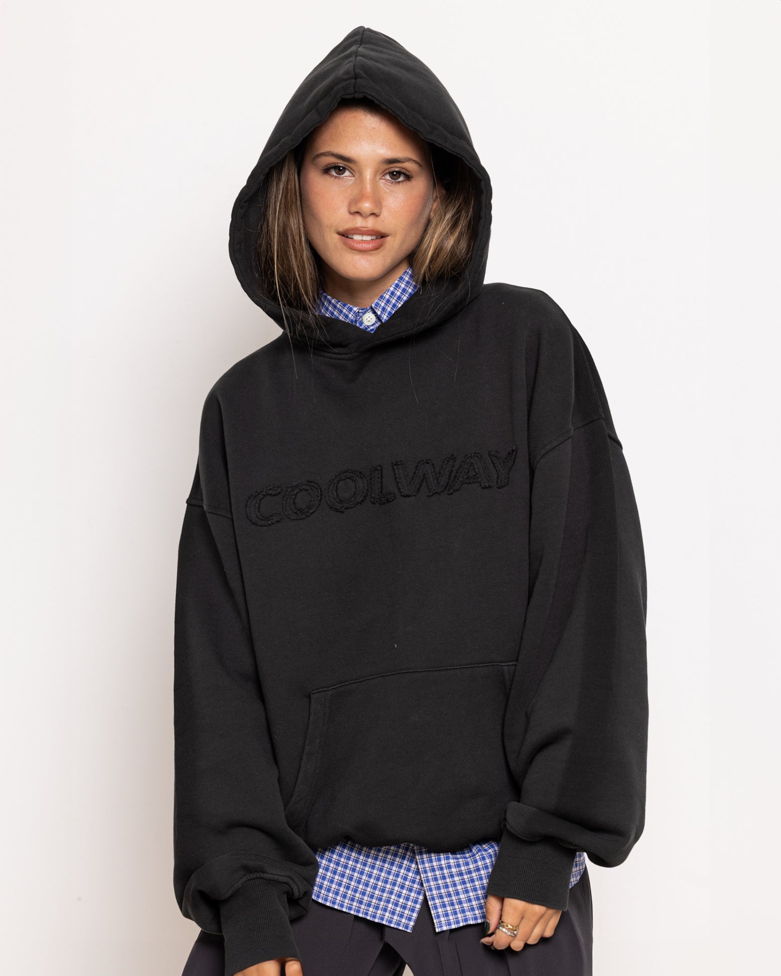 Washed Black Hoodie