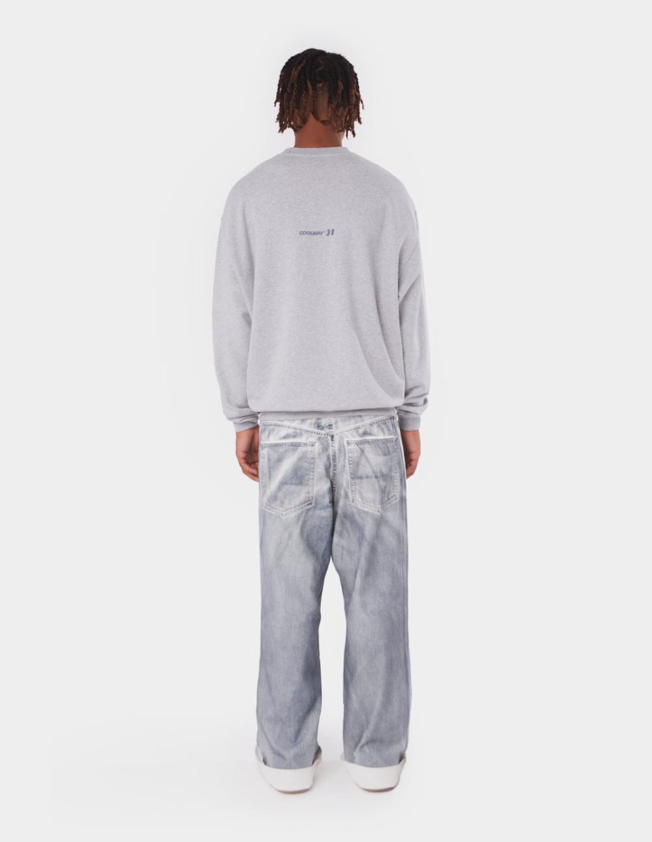 Straight Grey Crewneck
