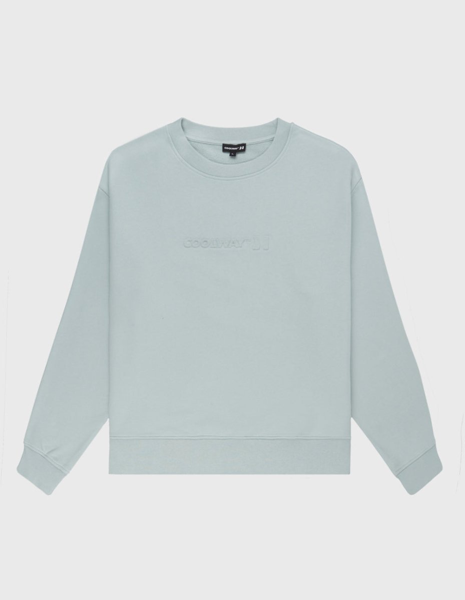 Embossed Sky Blue Crewnceck
