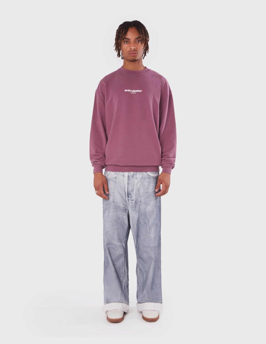 Straight Burgundy Crewneck