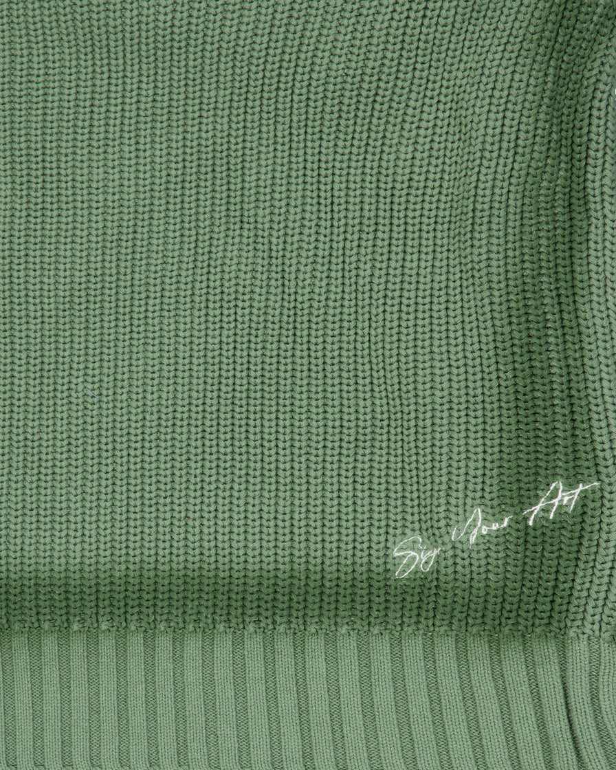 Green Knit Sweater