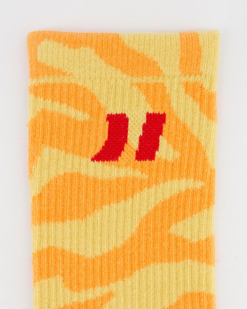 Zebra Yellow Socks