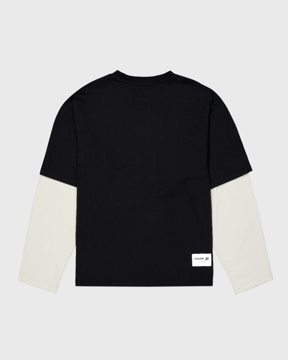 Black double sleeve | Coolway Sneakers Brand