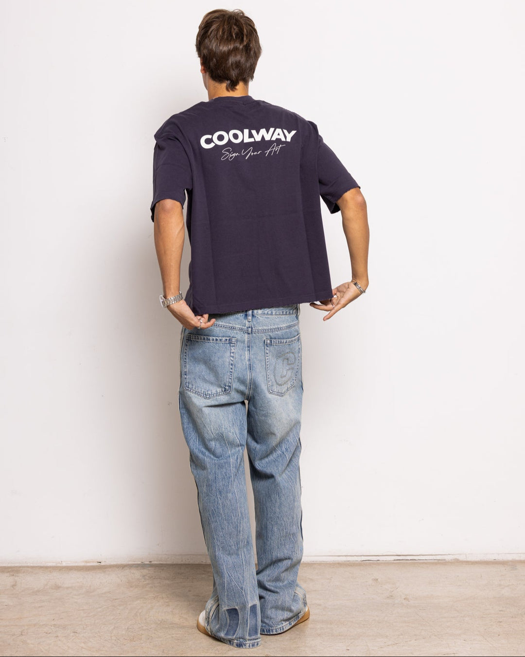 Loose Navy Jeans