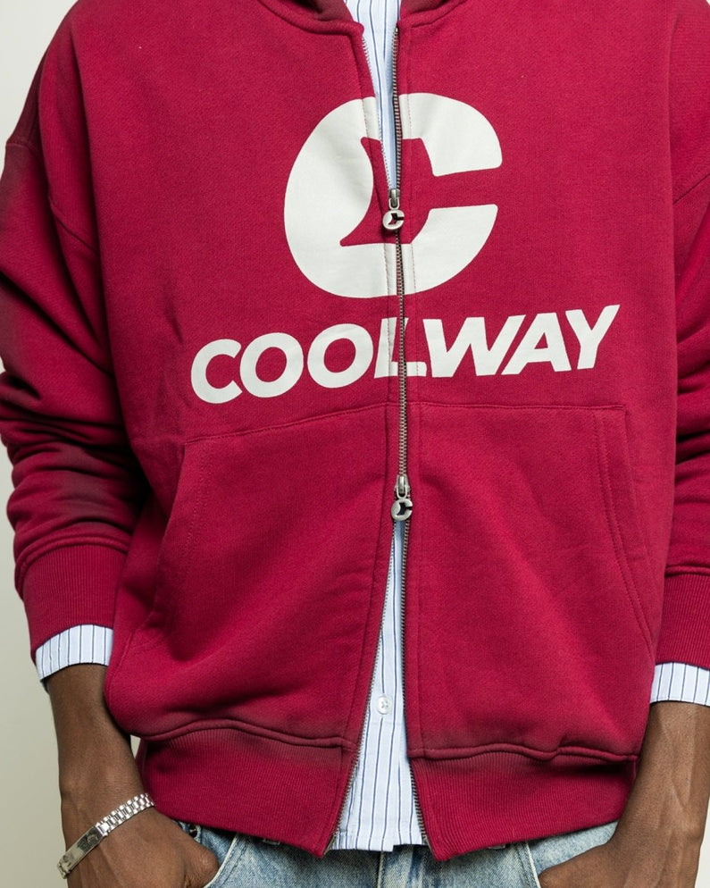 Break Wine Zipper Hoodie