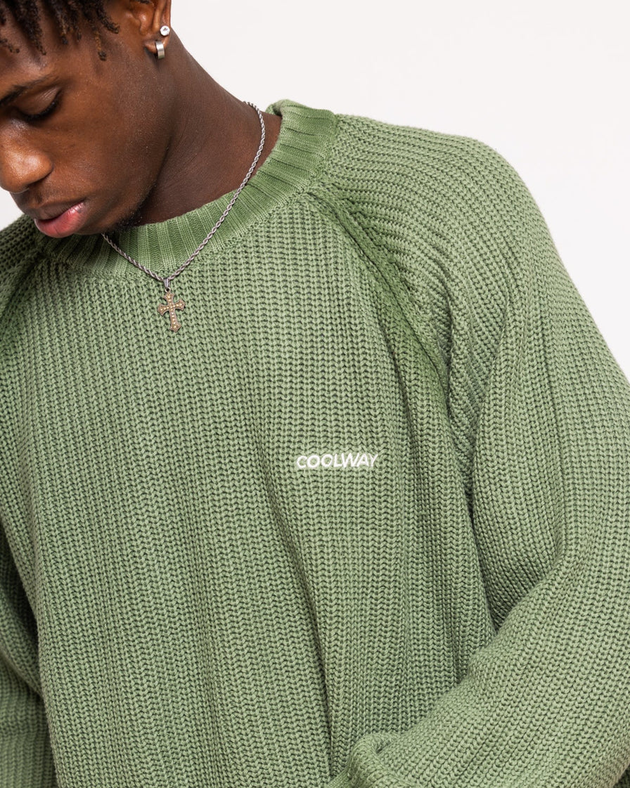 Green Knit Sweater