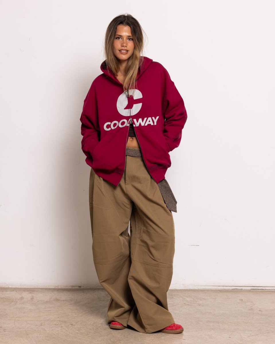 Break Wine Zipper Hoodie