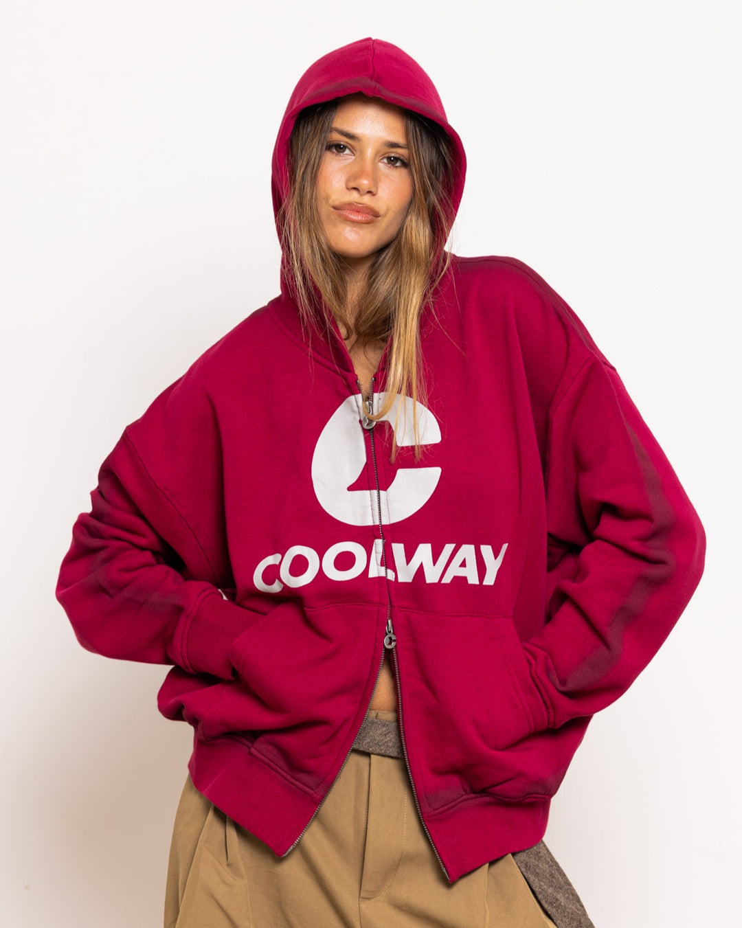 Break Wine Zipper Hoodie