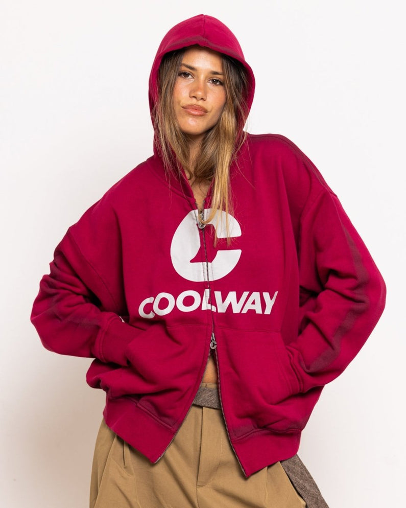 Break Wine Zipper Hoodie