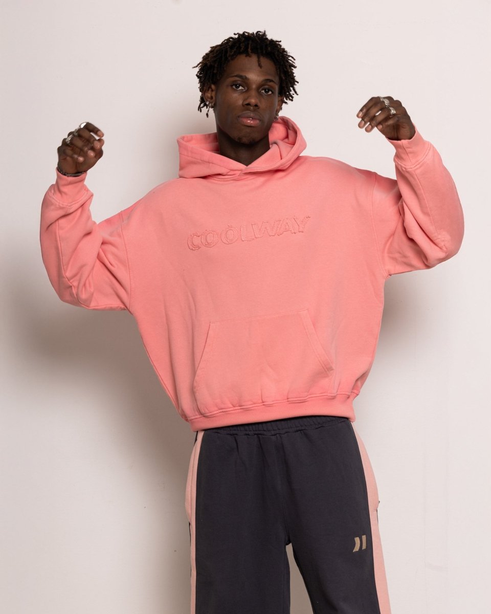 Washed pink hoodie | Coolway Sneakers Brand