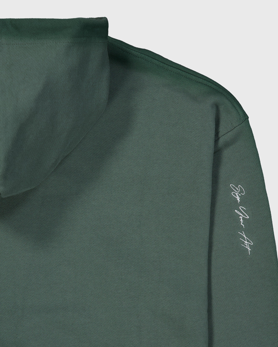 Break Green Zipped Hoodie