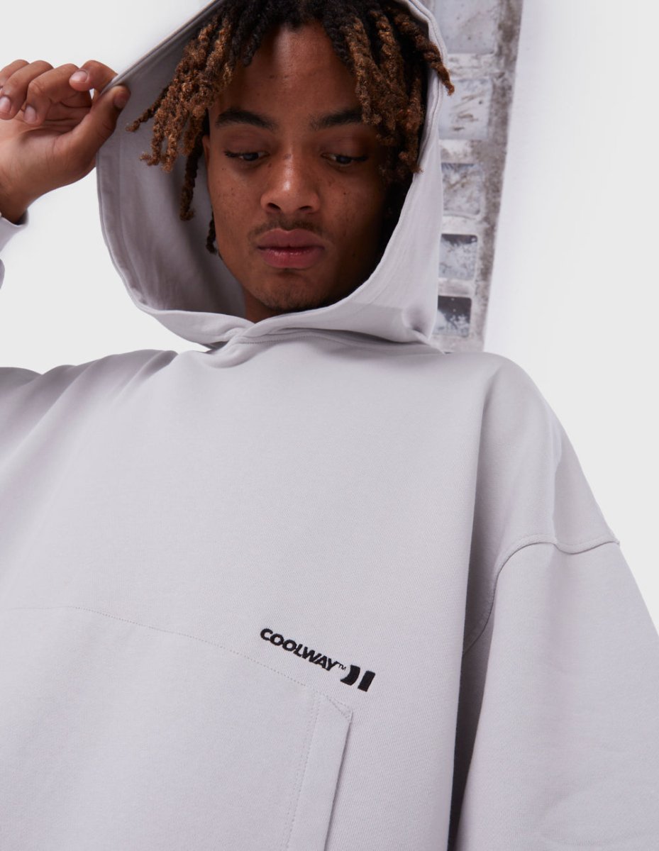 Embossed Black Crewneck